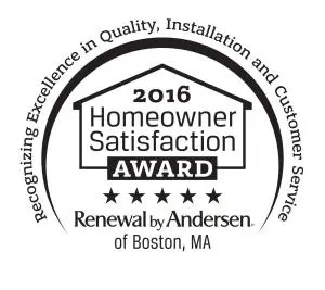 2016 Homeowner Satisfaction Award Winner - Boston MA
